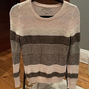 Loft Stripe Knit Sweater - Size Small